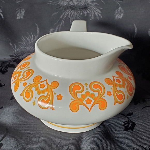 Ridgway Ironstone Christina Gravy Boat England 1972 Spouted Handle Vintage - Picture 5 of 11